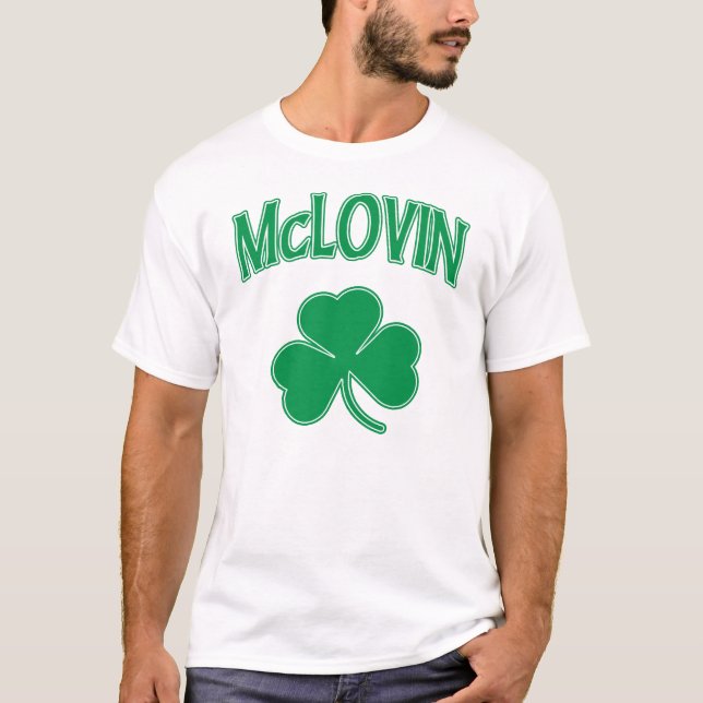 McLovin Irish Shamrock T Shirt (Front)