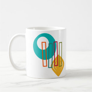 MCM Abstract Design Coffee Mug