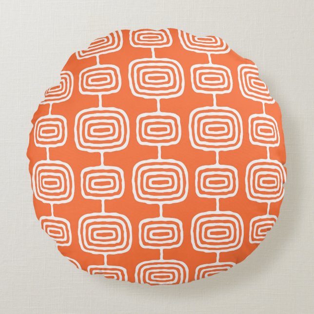 MCM Atomic Rings Abstract Pattern Round Cushion (Front)
