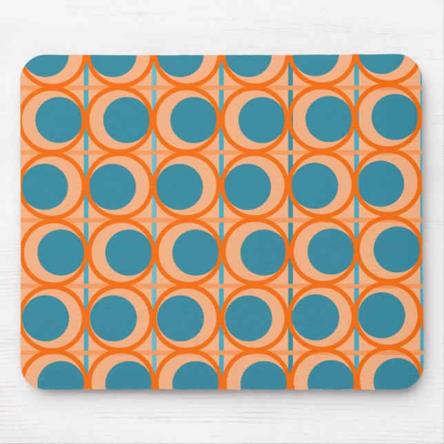 MCM Circles and Lines Mouse Mat (Front)