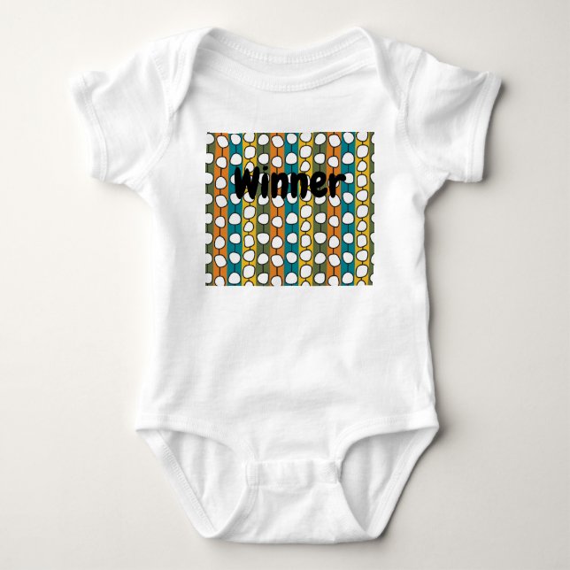 MCM Colourful Lines  Baby Bodysuit (Front)