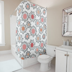MCM Flowers  Shower Curtain