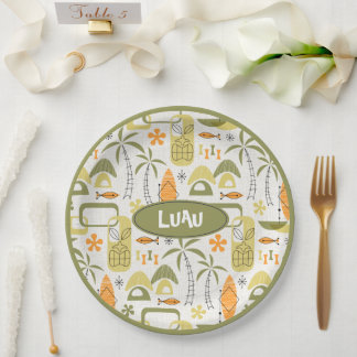 MCM Hawaiian Village Paper Plate