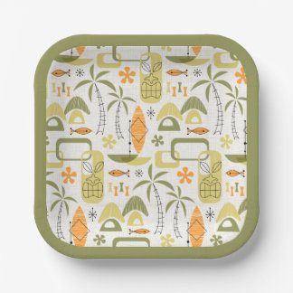 MCM Hawaiian Village Paper Plate
