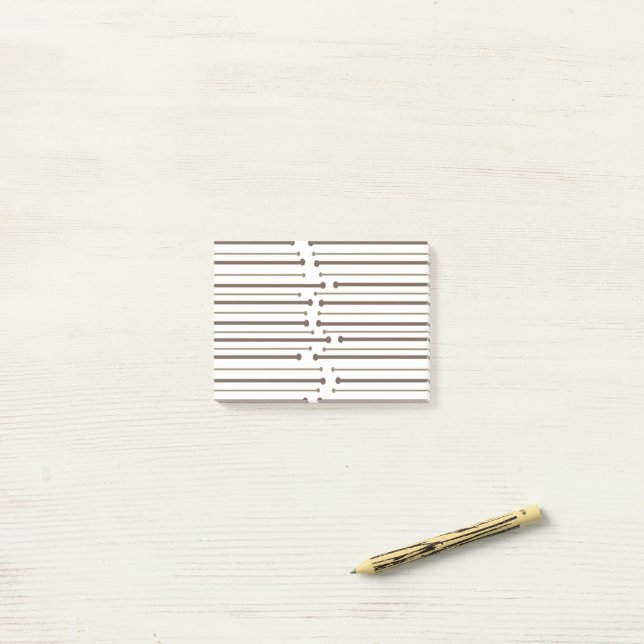 MCM Inspired Lines  Post-it Notes (On Desk)
