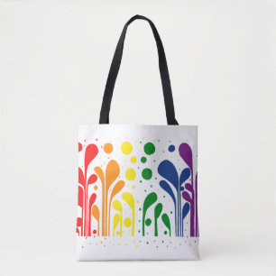 MCM Lollipop Floral Rainbow colour Tote Bag
