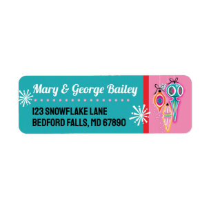 MCM Ornaments Christmas Card Address Labels 2 SM