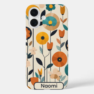 MCM Pop Art Colourful Flowers iPhone 16 Case