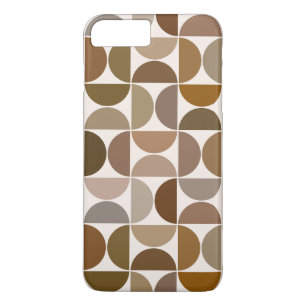 MCM Semicircles Browns+Cream Big Pattern iPhone 8 Plus/7 Plus Case