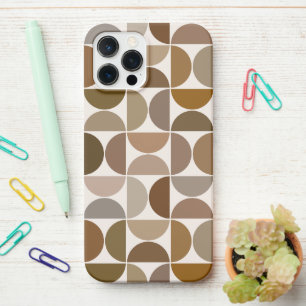 MCM Semicircles Browns+Cream Big Pattern iPhone 12 Pro Max Case