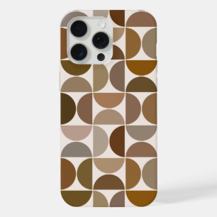 MCM Semicircles Browns+Cream Big Pattern iPhone 15 Pro Max Case