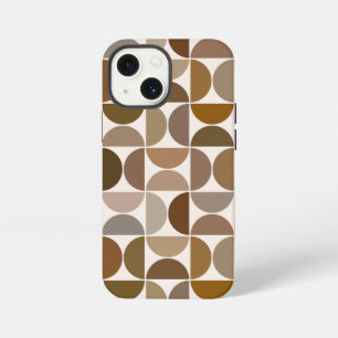 MCM Semicircles Browns+Cream Big Pattern iPhone 13 Mini Case