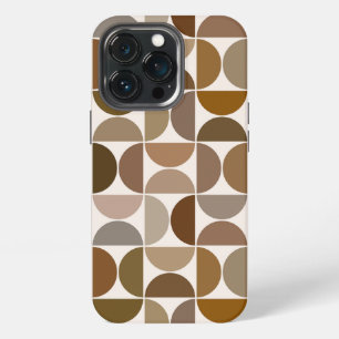 MCM Semicircles Browns+Cream Big Pattern iPhone 13 Pro Case
