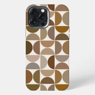 MCM Semicircles Browns+Cream Big Pattern iPhone 13 Pro Max Case