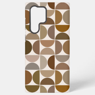 MCM Semicircles Browns+Cream Big Pattern Samsung Galaxy Case