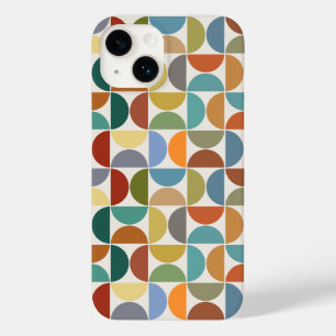 MCM Semicircles Pattern Color on Cream Case-Mate iPhone 14 Case