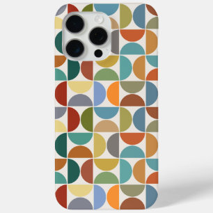 MCM Semicircles Pattern Color on Cream iPhone 15 Pro Max Case