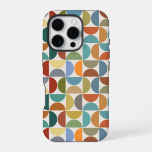 MCM Semicircles Pattern Color on Cream iPhone 16 Pro Case