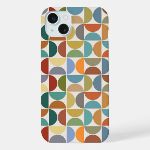 MCM Semicircles Pattern Color on Cream iPhone 15 Plus Case