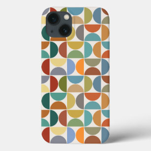MCM Semicircles Pattern Colour on Cream iPhone 13 Case
