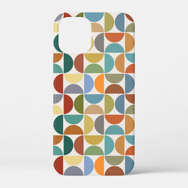 MCM Semicircles Pattern Colour on Cream Case-Mate iPhone Case (Back)