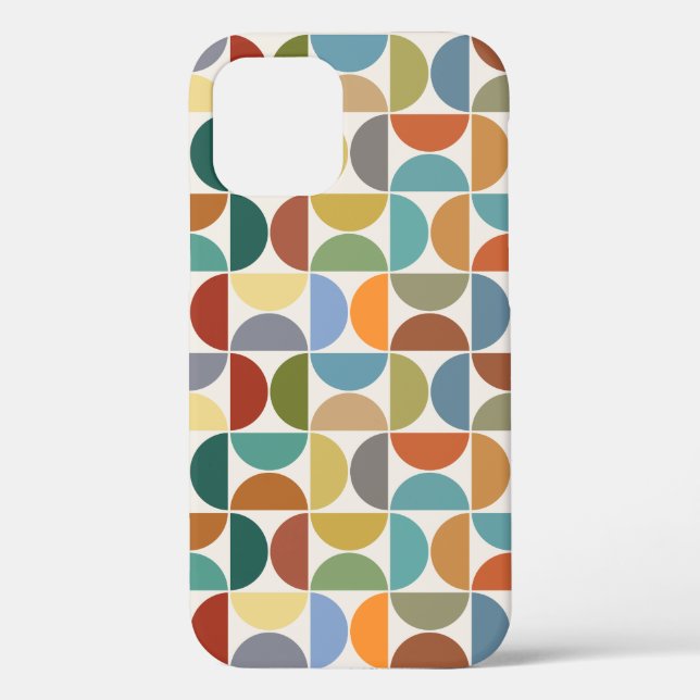 MCM Semicircles Pattern Colour on Cream Case-Mate iPhone Case (Back)