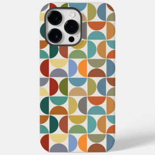 MCM Semicircles Pattern Colour on Cream Case-Mate iPhone 14 Pro Max Case