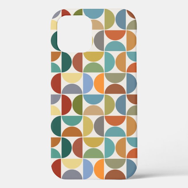 MCM Semicircles Pattern Colour on Cream Case-Mate iPhone Case (Back)