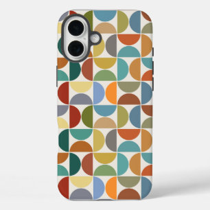 MCM Semicircles Pattern Colour on Cream iPhone 16 Plus Case