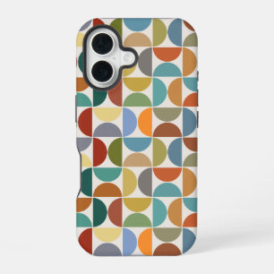 MCM Semicircles Pattern Colour on Cream iPhone 16 Case