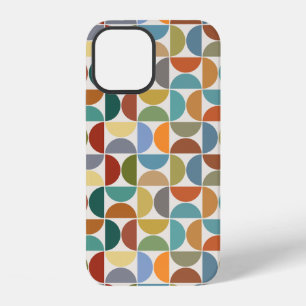 MCM Semicircles Pattern Colour on Cream iPhone 12 Case