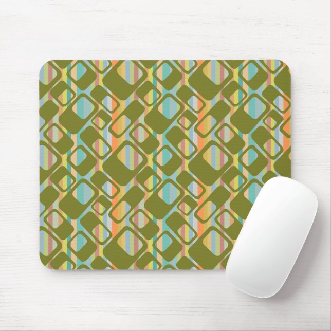 MCM Stripes  Mouse Mat (With Mouse)