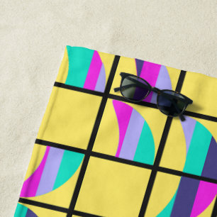 MCM Tic-Tac-Toe Beach Towel