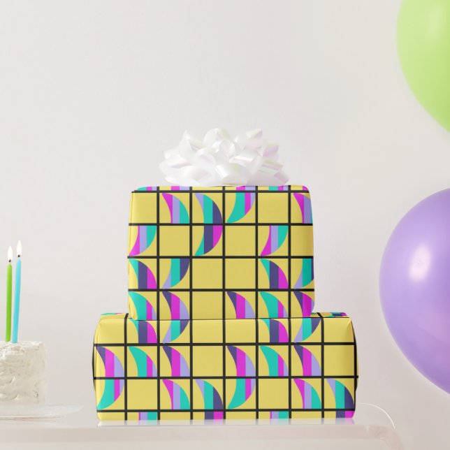 MCM Tic-Tac-Toe  Wrapping Paper (Party Gifts)