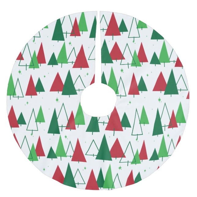 MCM Trees Brushed Polyester Tree Skirt (Front)