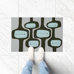 MCM WELCOME MAT - Vintage Blue and Grey