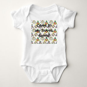 MCM Xmas Trees  Baby Bodysuit