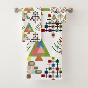 MCM Xmas Trees Bath Towel Set
