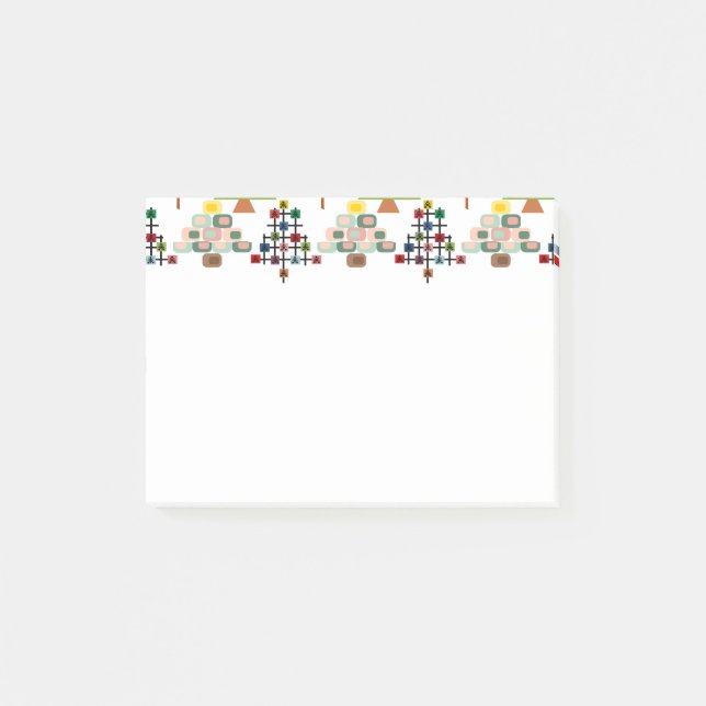 MCM Xmas Trees Post-it Notes (Front)