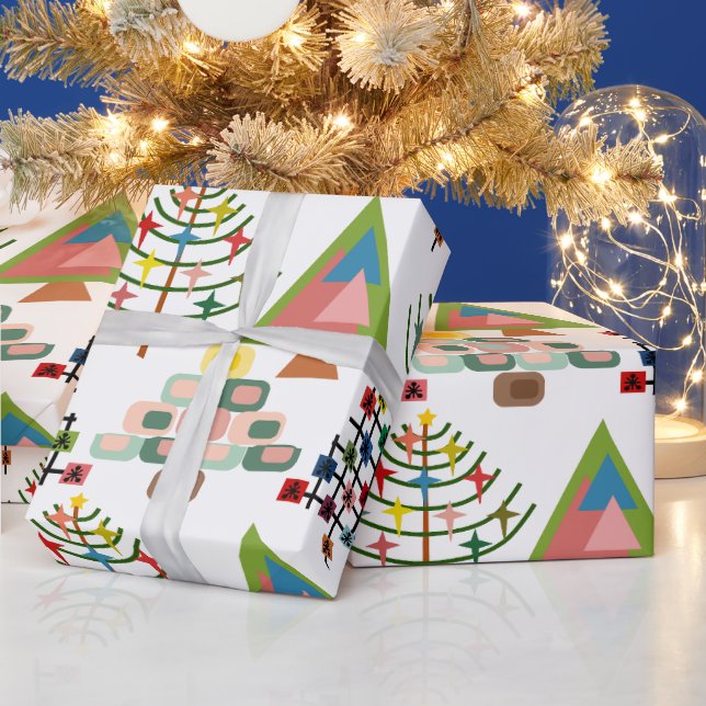 MCM Xmas Trees  Wrapping Paper (Holidays)