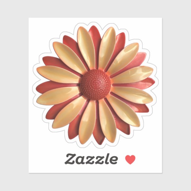 MCM Yellow Orange Daisy  Flower Wedding Decor (Sheet)