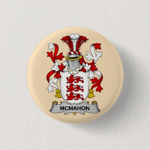 McMahon Family Coat of Arms Button 