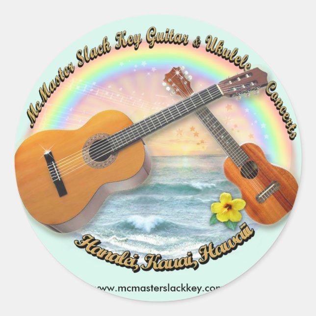 McMaster Slack Key Classic Round Sticker (Front)