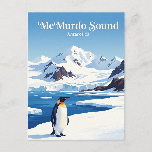 McMurdo Sound Antarctica Postcard (Front)