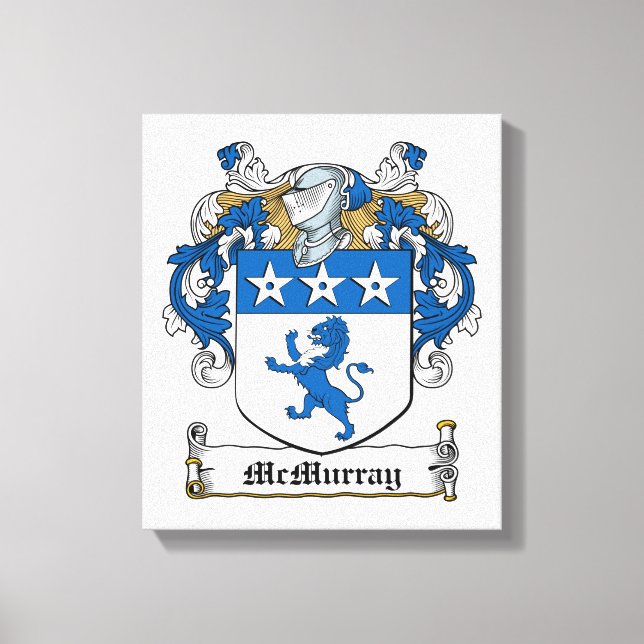 McMurray Family Crest Canvas Print (Front)