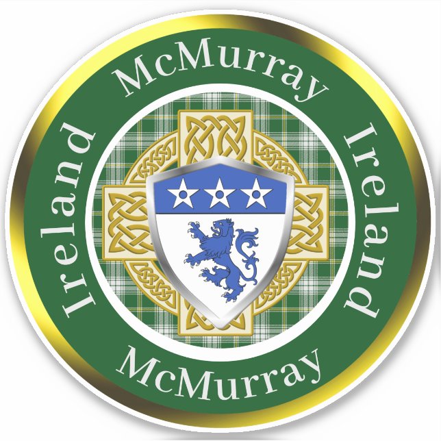 McMurray Shield & Celtic Cross Personalised (Front)