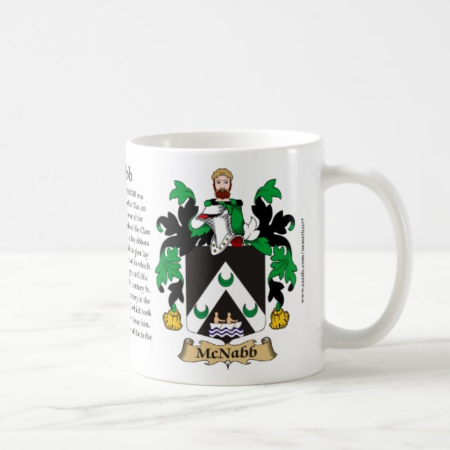 McNabb, the Origin, the Meaning and the Crest Coffee Mug (Right)