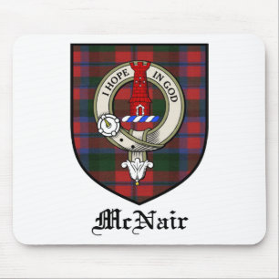 McNair Clan Crest Badge Tartan Mouse Mat
