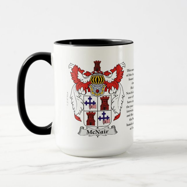 McNair Family Coat of Arms Mug (Left)