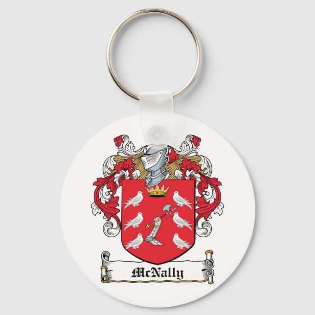 McNally Family Crest Key Ring (Front)